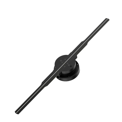 Holograma 3D, Ventilador holográfico 3D de 52 cm con Control Remoto WiFi, Iconos Personalizados, Luces de neón for Video DIY, Pantalla giratoria