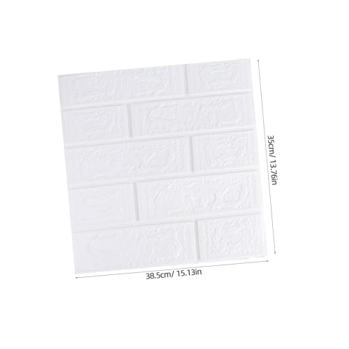 Papel pintado 3D de ladrillo autoadhesivo lavable e impermeable XPE pack 10 3
