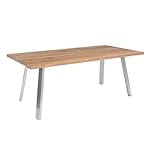 OUTLIV. Gartentisch Teakholz Edelstahl