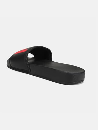 Image of hummel CHUNK MEN SLIDERS Comfortable Cushioned Sole Arch Support Durable Lightweight Flexible Trendy Style Flip flops and Slippers Slides for Men Daily use Chappal