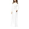 VIISHOW Women's Long Sleeve Loose Plain Maxi Dresses Casual Long Dresses with Pockets(White,Large)