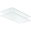 Lithonia Lighting CPX 2x4 LED Flat Panel Light, 2 ft. x 4 ft. LED Light Panel, Ceiling Lighting Fixture for Shop Lighting, 4000 Lumens, 4000K Cool White, Non-Dimming, Smooth Satin Lens, 2-Pack