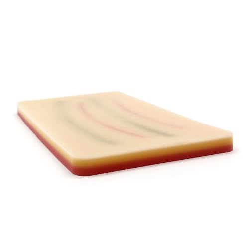 Image of Upgraded Suture Pad，5 in 1 Silicone IV Practice Kit with 4 Veins Imbedded-Phlebotomy Practice Pad-Blood Draw Practice Board-Suture Practice Kit-Blood Return Function，Injection Training Pad