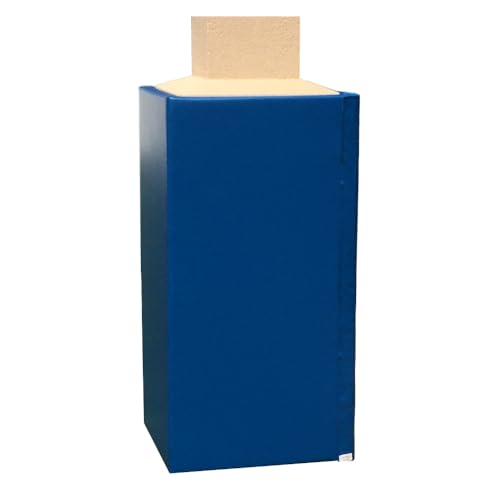 We Pad It Safety Pole Pad – Square Pole Padding Basketball Pole Pads, 1” Thick Closed Cell Foam for Impact Safety, Weatherproof Goal Padding Pole, UV-Resistant Vinyl Cover, Hook/Loop, 6 FT Tall