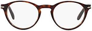 Persol PO3092V Round Prescription Eyewear Frames, Havana/Demo Lens, 48 mm