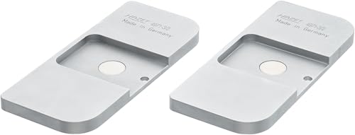 Hazet 4971-3/2 Brake Adapter Plates, for 6-Piston Calipers, 165 x 72 mm Contact Area, Magnetic Fixation, Fits Brake Piston Reset Tools 4971-1 and 4971-4