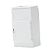 Harilla 1:12 Maison de Poupée Miniatures Réfrigérateur Congélateur Armoire Meubles en Bois Blanc