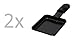 2 x patelnia do raclette 21767, 8 x 7,8 cm, uniwersalna do raclette (wymiary patrz teksty)