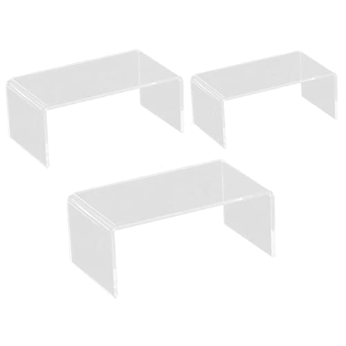 Levemolo 3 Pack Acrylic Display Stands for Mall Supermarket and Store Marketing
