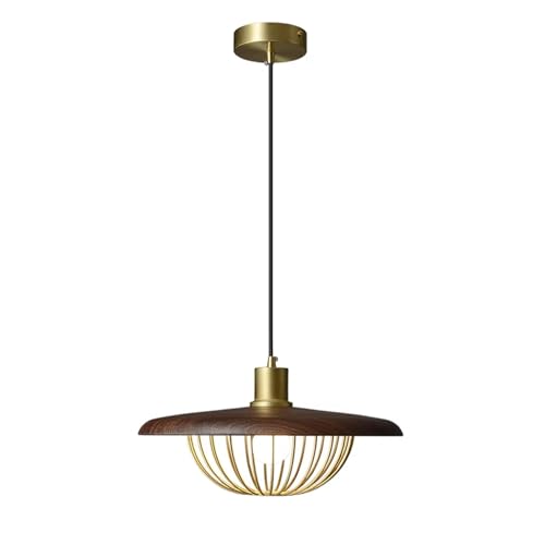 Luces Modernas LED con Accesorio de Jaula y Madera para Iluminación Eficiente 6