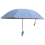 WESIEVYA sun umbrella parasol plegable sombrilla plegable sombrilla de protección solar día lluvioso paraguas de lluvia auto paraguas para lluvia paraguas pequeño para mujer fibra Blue