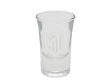 CyP Brands-Atlético de Madrid, Vaso de Chupito, Individual, 34 ml, Vaso de Licor, Transparente, Producto Oficial