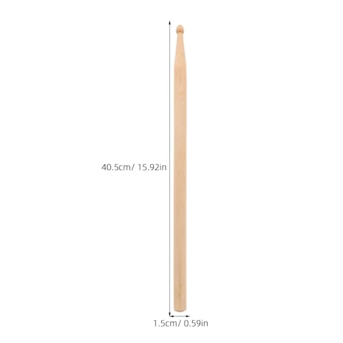 Baquetas de madera maple 5B para batería 4 piezas miniatura 2