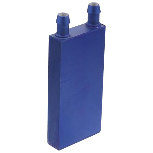 IMIKEYA Blocco d'acqua per CPU Alluminio 40X80 MM Uscita Laterale Blu Raffreddamento Liquido per PC Piccolo Radiatore per Sistema di Dissipazione del Calore