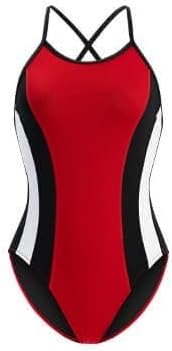 Dolfin Reliance Women's One Piece Swimsuit - Team Solid Color Blocked Diver Back