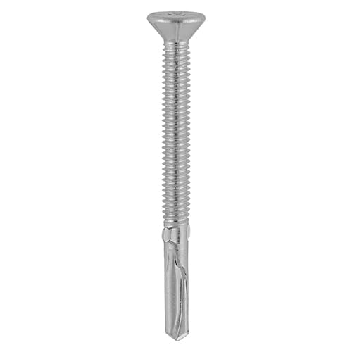 Vis construction métal extérieur auto-perçage argent organique 5,5x120mm Timco x100