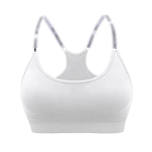 CHENJIAO Soutien-Gorge de Sport Femmes Femmes Sports Soutien-Gorge sous-vêtements Fitness Brorsiere Vest D'Athletic Chemise Sport Running Sportswear (Color : White, Size : L) Cover