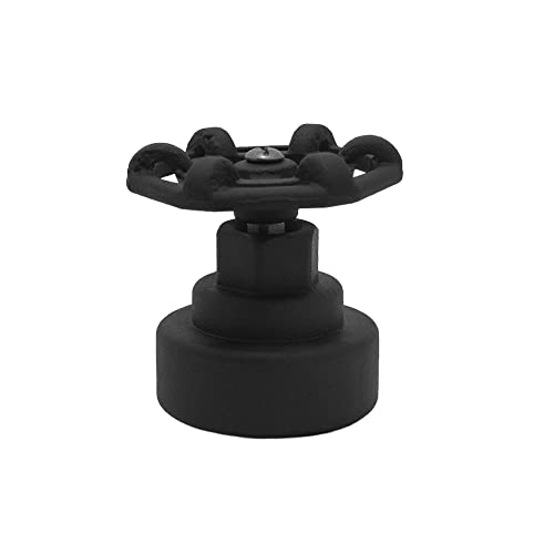 Acabamento Registro Padrão Deca Industrial Rústico Preto Fosco Grafite 1/2 e 3/4