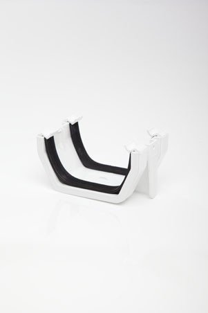 Polypipe Square White Polypipe Rs202 Union Bracket For 112Mm Square Guttering System