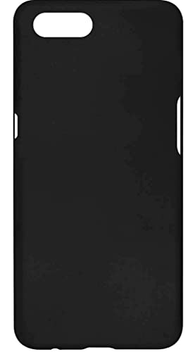 Image of Mobile Back Cover Case for Oppo A3S (Silicone Case|CameraProtection|Black SC1510)