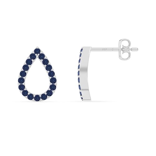 Natural Gemstone Teardrop Stud Earrings for Women in 925 Silver/18K Yellow/Rose Gold Vermeil, Birthstone Jewelry Gifts for Her Birthday, Wedding Anniversary, Mothers Day, Christmas, Graduation