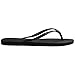 Havaianas Women's Slim Crystal SW II Flip Flops - Swarovski Crystal Embellishment - Black, 9/10W - 8M