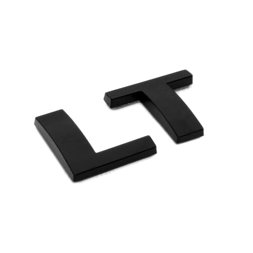 Image of Replacement for 2019-2023 Silverado 1500 Rear Tailgate LT LTZ Letter Logo 3D Emblem Badge Sticker Z71 (Matte Black, LT)