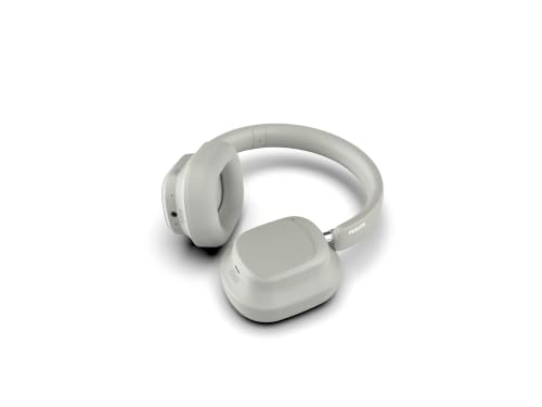 Image of PHILIPS TAH6550 Bluetooth Wireless Over-Ear Headphones with 3 Mics, 60 Hours Battery Life, 40mm Drivers, Bluetooth 5.3, Dual Pairing, USB-C Charging, AUX Connectivity, Silk Beige