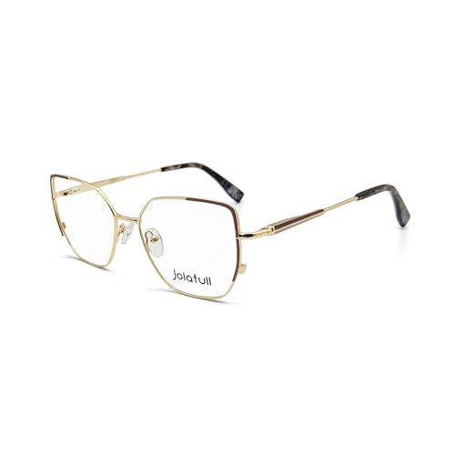 Jolafull JF1805 Women's Eyewear Frames Cat Eye Glasses for Women Prescription 55 mm