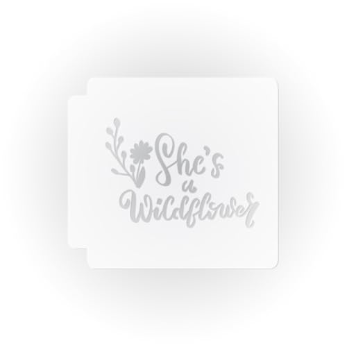 Shes a Wildflower 783-F298 Stencil (4 inch)