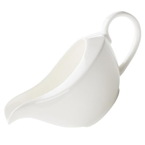 ANDRESLAD Jarra para Salsa de Cerámica Blanca 1 Taza Cuenco para Condimentos y Recipientes para Salsa Salsera para Cocina Hogar y Restaurante Utensilio Versátil para Servir y Almacenar