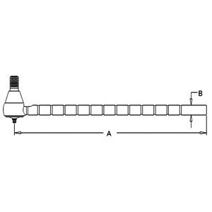 Compatible with John Deere Tractor 1020, 1520, 2020 Tie Rod 13 Grooves Part No: A-AT20944