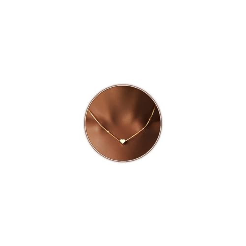 Zeffy Heart Necklaces for Women Trendy 14K Gold Plated Tiny Cute Heart Choker Small Love Pendant...