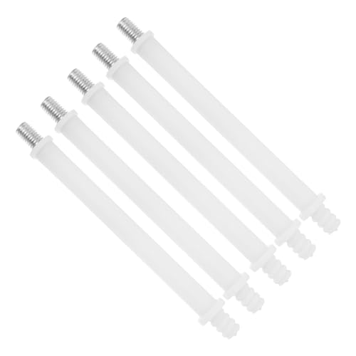 Luxshiny 5 Piezas Varilla de Repuesto para Escobilla de Baño Diseño Roscado, Material Plástico y Hierro, Resistente al Desgaste, Adecuado para Accesorios de Baño Modernos