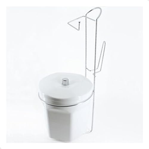 Porta Papel Higiênico com Lixeira Branca 6L Suporte para 2 Rolos Cromado