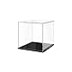 JUJOMAT Acryl Vitrine Schaukasten Transparente Vitrine Acryl für Action-Figuren Spielzeug Sammlerstücke 10*10*10cm