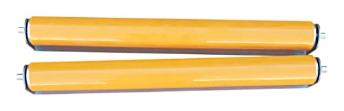 2-Pack Polyurethane Coated Roller With Bracket, 21″ Between Frame, 1.9" Diameter Roller #TOP1