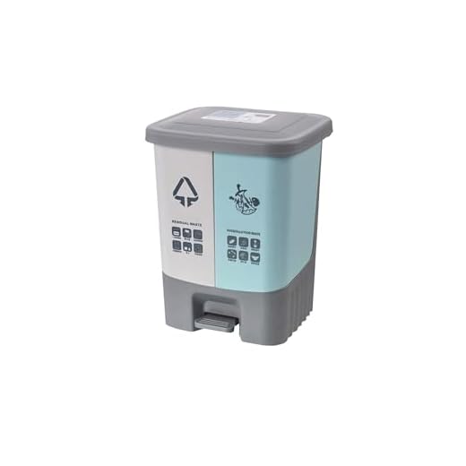Lixeira Lixeira de barril duplo para reciclagem interna e externa Resistente 2 em 1 Lixeira e reciclagem (lixeiras A 5,2gal) Cozinha(Size:12L)