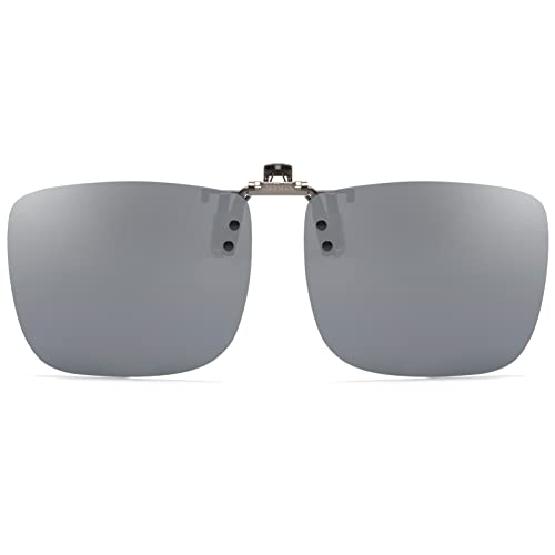 Image of CAXMAN Polarized Clip On Sunglasses Over Prescription Glasses for Men Women UV Protection