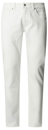 Pepe Jeans Jeans cónicos Stanley para Hombre, Color Blanco (Denim 1CA), 31W/30L