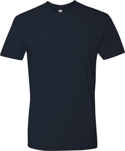 Next Level Apparel Mens Premium Fitted Short-Sleeve Crew T-Shirt Midnight Navy(1pck) Large