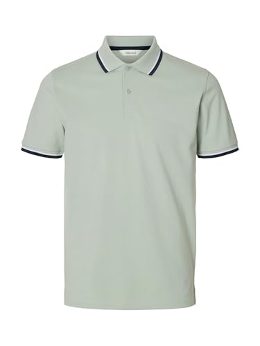 Polo Sport SS Atlas Gris Aqua XL | Vêtement Homme Slhslim