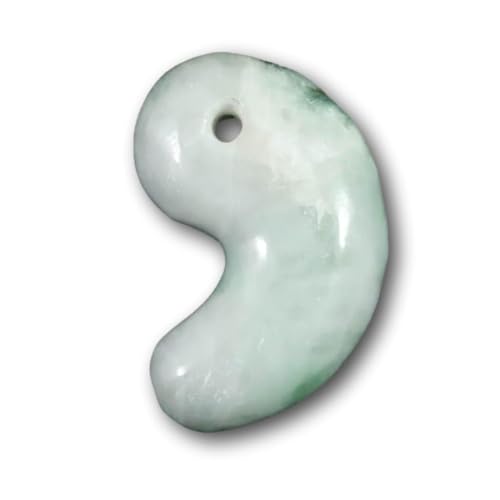 糸魚川翡翠 ヒスイ 小滝産 薄緑 30mm勾玉 ディレクトリカード付 13.08g 【榎本通商 18577】