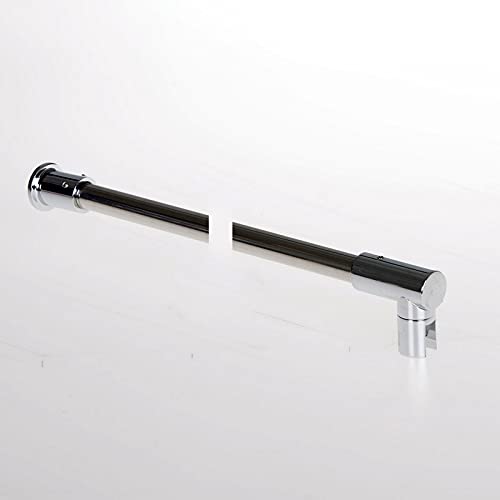 Barra fermavetro a sezione tonda vetro/muro a 90° da 1200mm (Inox Satinato)