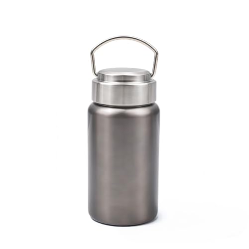 12oz Stainless Steel Vacuum Insulated Water Bottle, Keeps Drink Cold up to 24 Hours & Hot up to 12 Hours Leak Proof and Sweat Proof Large Capacity Wide Mouth Metal Bottle