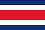Blechschild 18x12 cm Costa Ricas Flag of Costa Rica Wand Deko Bar Kneipe Sammler Geschenk