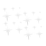 STOBOK 繊細な多機能アクリルウォールステッカー 部屋寝室用 家用鏡面壁デカール 強粘着で簡単貼付剥離可能 インテリア装飾