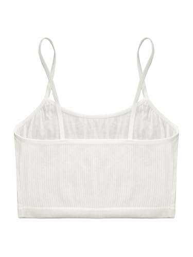 Kids Girls Ribbed Camisole Tank Vest Dance Crop Tops Sport Bras Yoga Gym Training Bras Underwear4