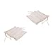 Edenjardi Pack 2 Cojines para sillas de jardín Color Beige, Tamaño 37x37x5 cm, Repelente al Agua
