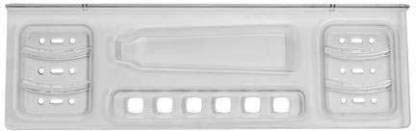 ALLIED Plastic Unbreakable Soap Dish Shelf with Toothpaste Holder Plastic Wall Shelf (Number of Shelves - 1, Clear)